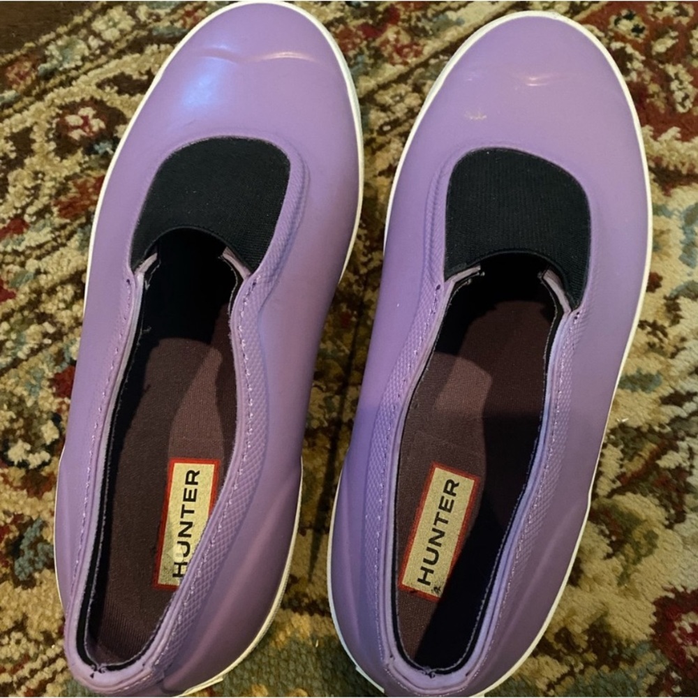 Purple Hunter Rain Shoes Size 8